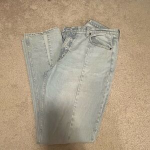 Abercrombie & Fitch Light Blue Split Flare Jeans - Size 32